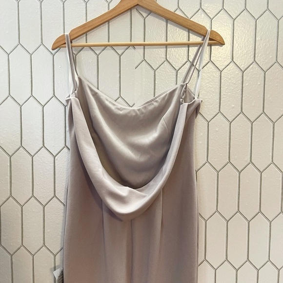 KATIE MAY Twirl Sleeveless Drape Back Dress in Dove Size Small - Picture 8 of 8